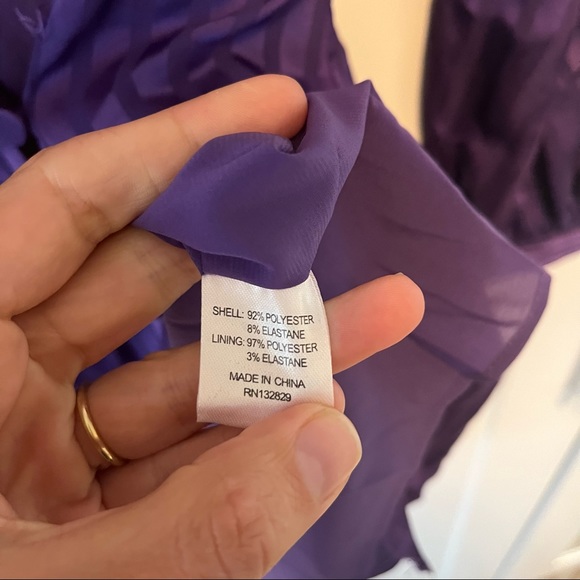 L'Academie The Helen Mini Dress in Violet Indigo - Picture 4 of 7